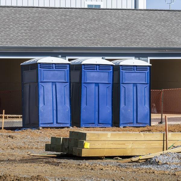 Heavy-duty construction site porta potty in Summerville, South Carolina